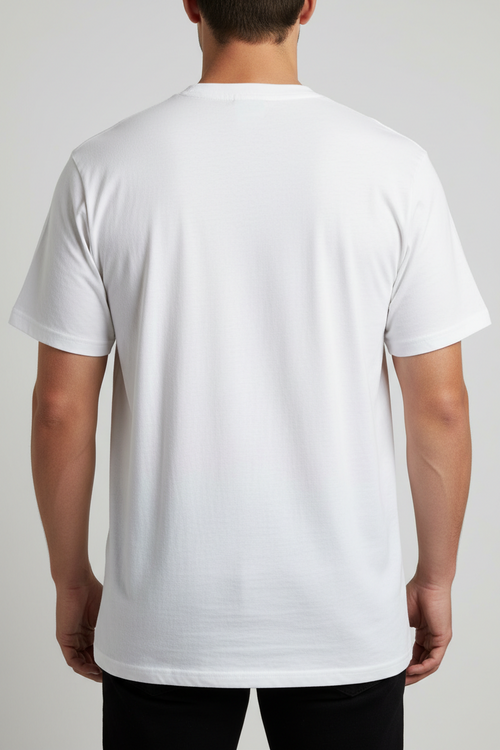 Plain White T-Shirt – Heavyweight Round Neck